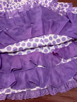 VESTIDO LUNARES FERIA -ROMERIA Mujer Talla S-M