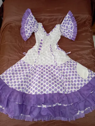 VESTIDO LUNARES FERIA -ROMERIA Mujer Talla S-M