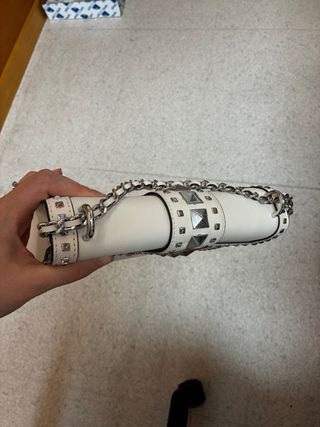 Borsa Michael Kors bianca con borchie