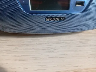Reproductor CD Sony MP3 USB Radio Plata/Azul