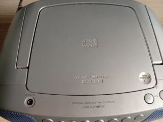 Reproductor CD Sony MP3 USB Radio Plata/Azul