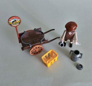 Playmobil Repartidor Lechero Victoriano con Carro