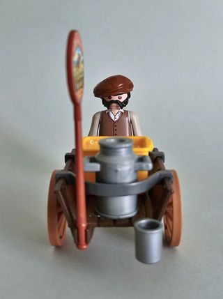 Playmobil Repartidor Lechero Victoriano con Carro
