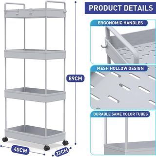 Ronlap Carro de Almacenamiento Delgado, Organizado