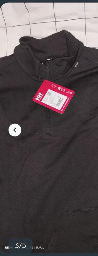 Camiseta Helly Hansen Lana Merino Negra