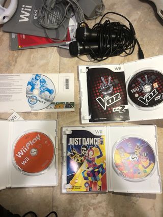 Nintendo Wii mini Roja Completa