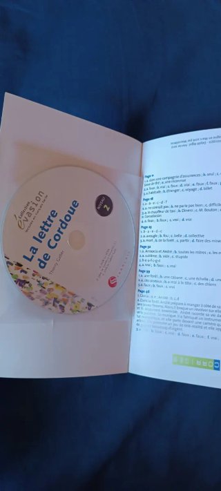 Libro francés LA LETTRE DE CORDOUE + CD