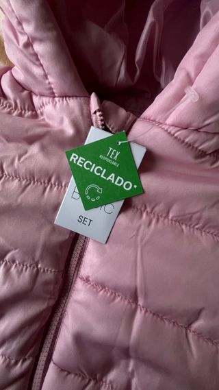 Abrigo rosa 12/18 meses nuevo