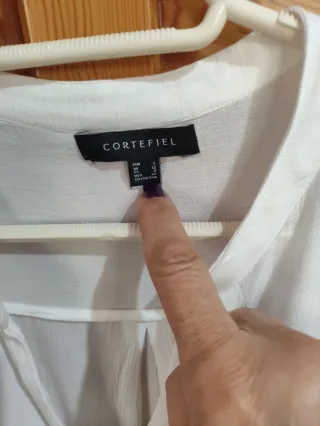 Blusa Cortefiel Blanca