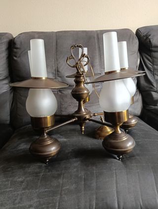 Lámpara de techo bronce 5 luces