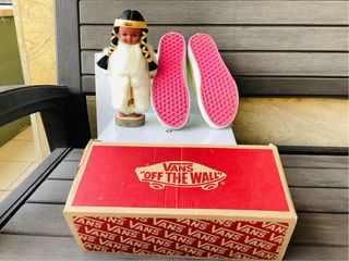 Zapatillas Vans Verdes y Rosas