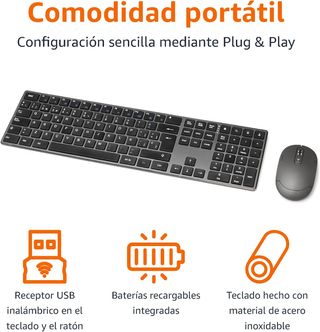 Amazon Basics Teclado ultrafino de tamaño completo