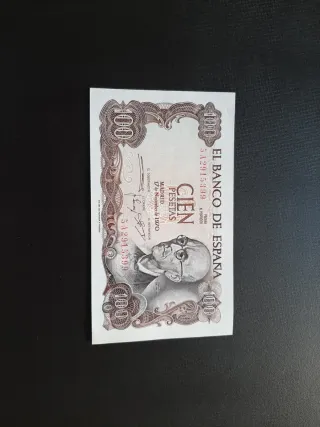 BILLETE DE 100 PESETAS DE 1970