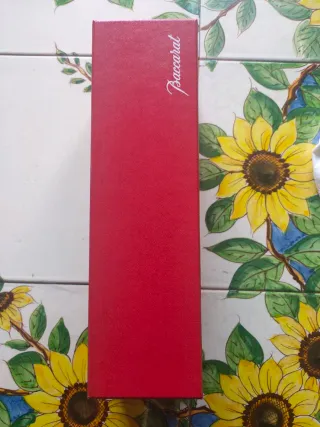 Vaso decorativo Baccarat in cristallo trasparente