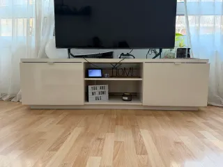 Mueble TV Blanco Brillo 160cm Ikea