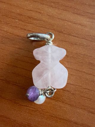 Colgante Oso Rosa y Morado