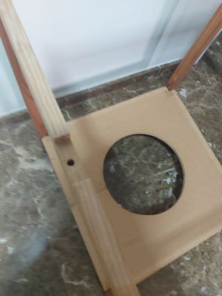 Patas de madera y parte brasero,Mesa Camilla 1m