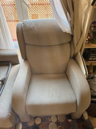 Sofá de lactancia o individual beige