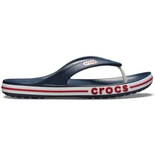 Chanclas Crocs Azul Marino con Detalles Rojos