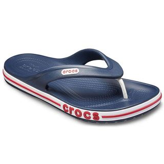 Chanclas Crocs Azul Marino con Detalles Rojos
