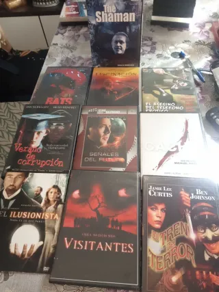 Lote de 10 Películas DVD Terror/Suspense,