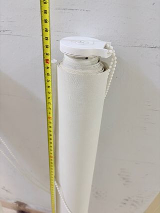 Lote 3 estores enrollables blancos