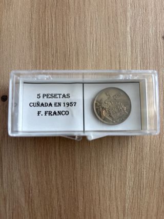Moneda 5 Pesetas 1957 F. Franco