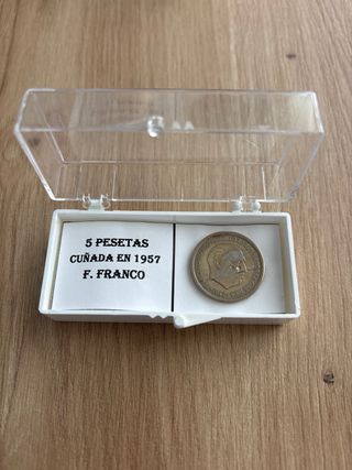 Moneda 5 Pesetas 1957 F. Franco