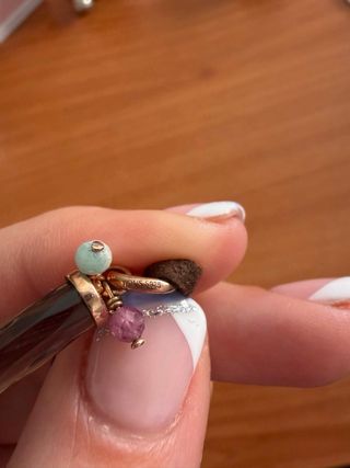 Pulsera de cristal y cuentas