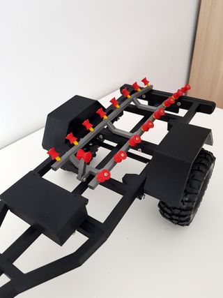 Remolque crawler escala 1/10. 3D