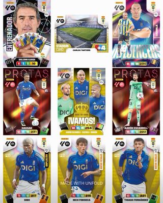 Lote Completo Real Oviedo Adrenalyn XL