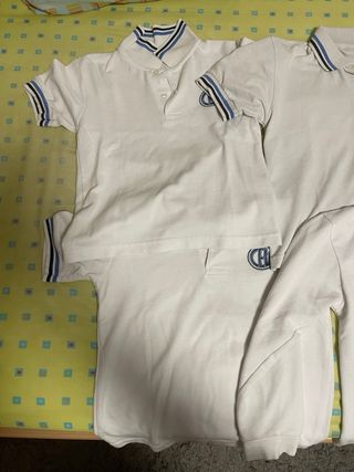 4 Camisetas Polo Blancas ColegioLa Milagrosa