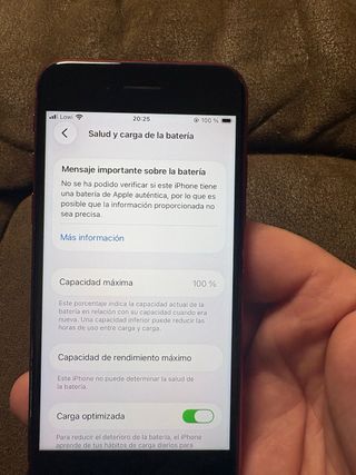 iPhone SE 2ª Gen 64GB Rojo 100% Bateria