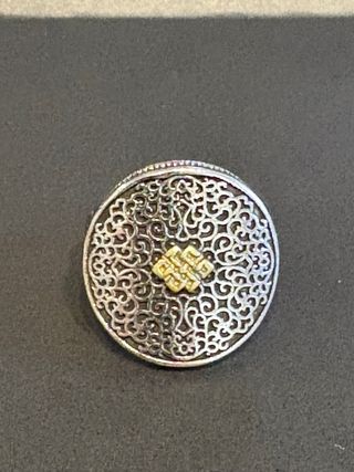 Anello Tibetano Argento e Oro
