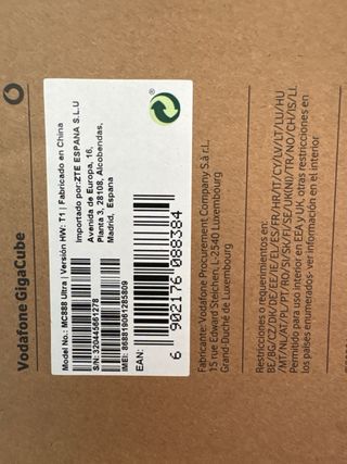 Vodafone GigaCube Router 5G Wi-Fi 6