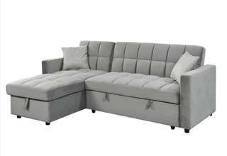Sofá Cama Chaise Longue 210cm Gris