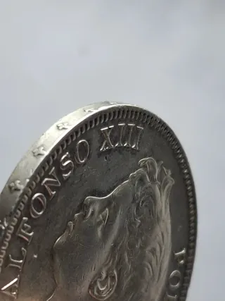 2 Monedas 5 Pesetas plata Alfonso XIII-1897-98