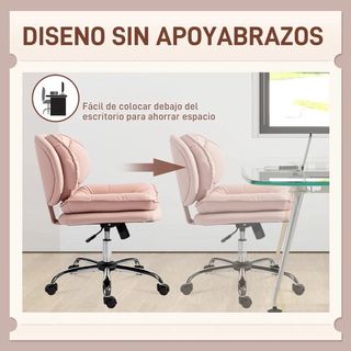 Silla de Oficina Piernas Cruzadas Asiento ancho