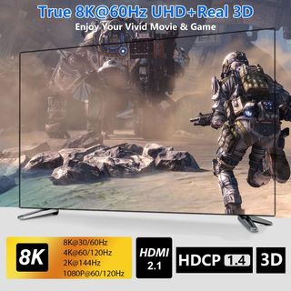 HDMI Switch 2.1 8K Bi-direccional 2 In 1 out, 1 In