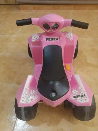 Quad Eléctrico Infantil Feber Rosa