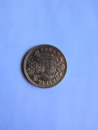 Moneda 1 Peseta Juan Carlos I 1975