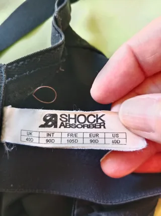 Reggiseno sportivo Shock Absorber nero