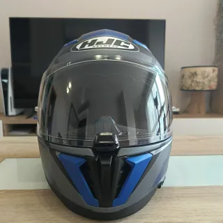 Casco Moto HJC i70 Azul y Gris