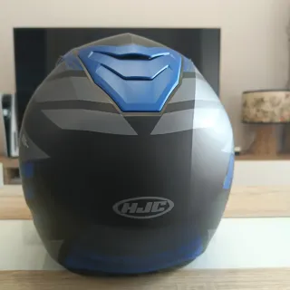 Casco Moto HJC i70 Azul y Gris