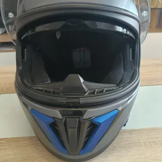 Casco Moto HJC i70 Azul y Gris