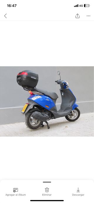 Piaggio Scooter Azul Matricula C -0445BSD