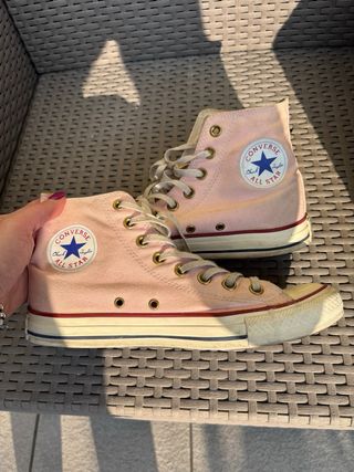 Converse All Star Tela Rosa Tg 40