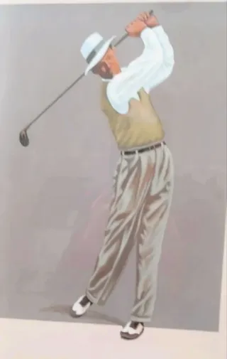 2 Cuadros Decorativos Golf 39 cm x 49 cm