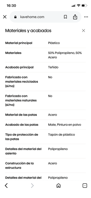 Sillas Kave Home Negras Nuevas