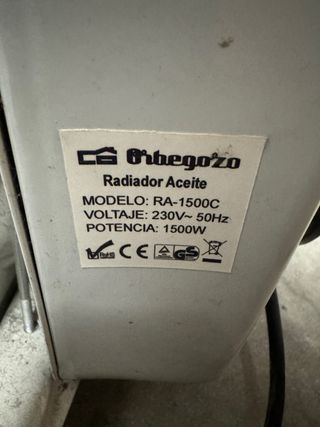 Radiador eléctrico Orbegozo